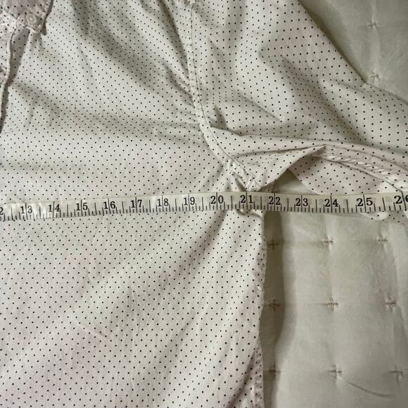 Denim & Flower Ricky Singh Long Sleeve Button Down Shirt Men's L | White Navy - Picture 9 of 11